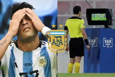 Destapan que el VAR se habría equivocado a la hora de anular el primer gol de Lautaro Martínez ante Arabia Saudita.