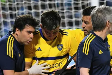El jugador de Boca sufrió una dura lesión en el partido ante Belgrano y estará fuera por varios meses.