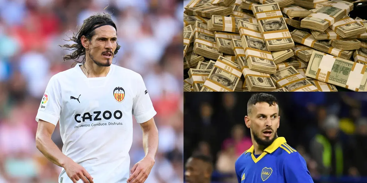 Edinson Cavani recibirá un jugoso monto de dinero durante su estadía en Boca Juniors.