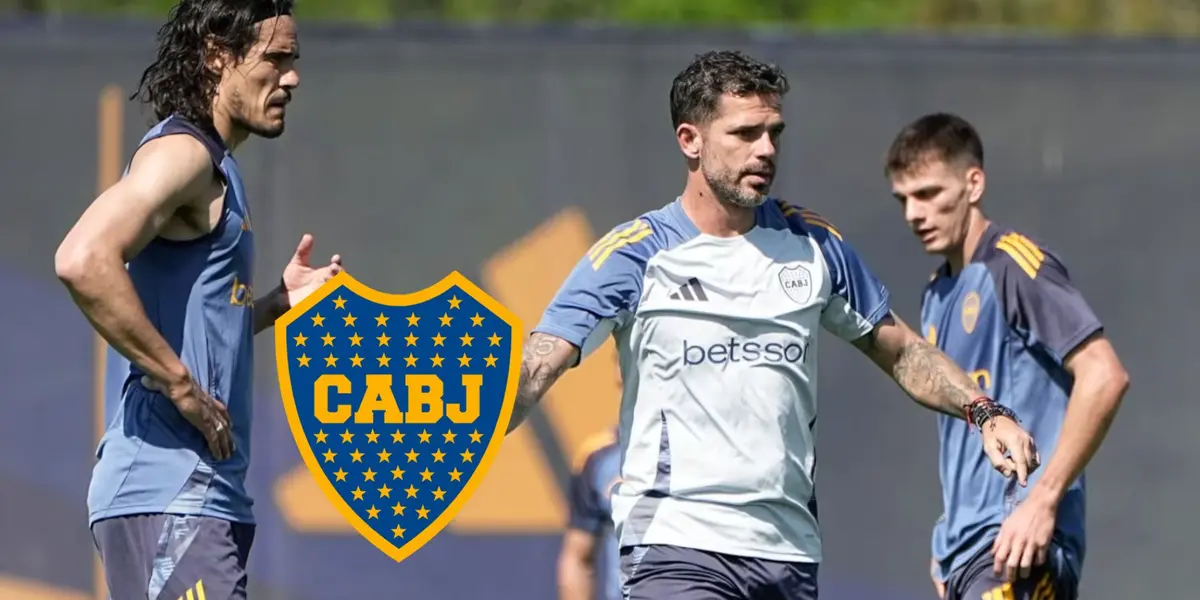 Edison Cavani - Fernando Gago (Foto: Boca Juniors)