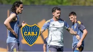 Edison Cavani - Fernando Gago (Foto: Boca Juniors)