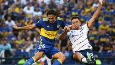 El delantero uruguayo salió en el entretiempo frente a San Lorenzo por molestias físicas.