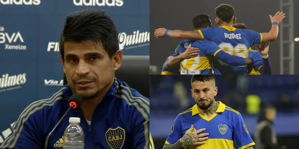 El entrenador del Xeneize se mostró alegre tras la vuelta al gol del ‘38’ y a su vez tomó una decisión con Benedetto.