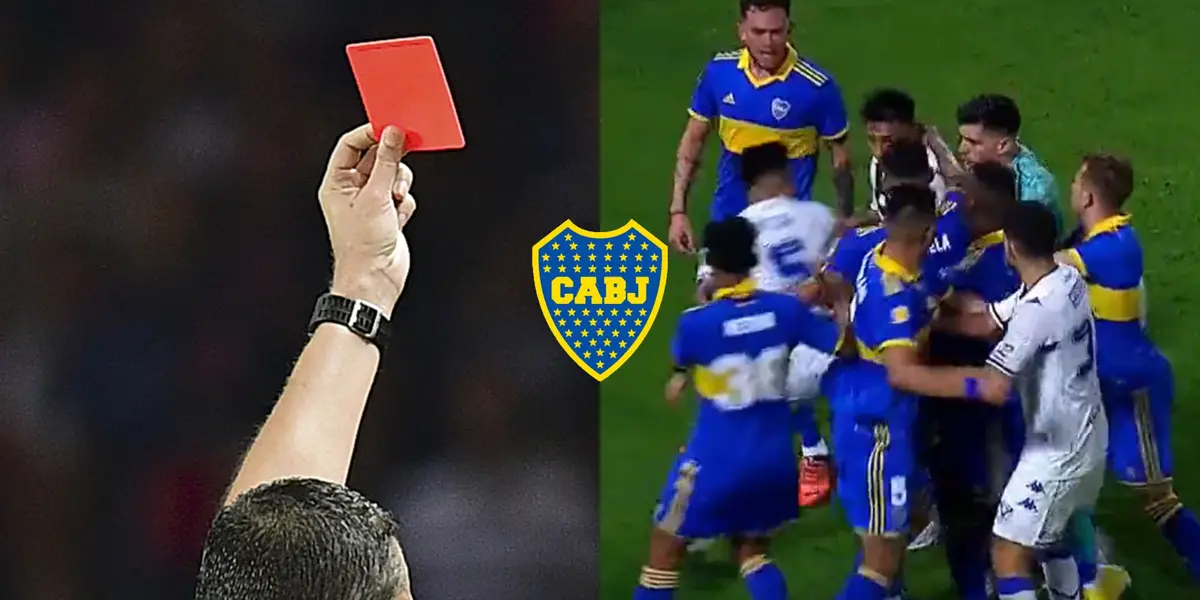 El final del partido fue un caos y uno de los jugadores del Xeneize salió perjudicado.