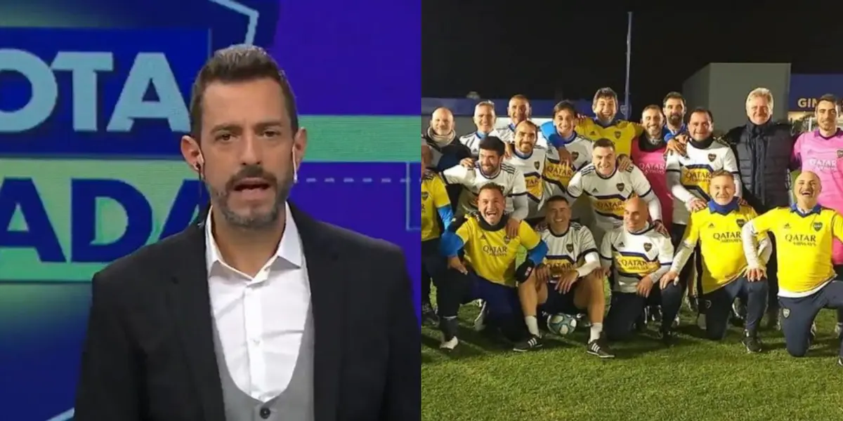 El jornalista le pegó fuerte a un miembro del Xeneize por haberse expuesto jugando un partido mientras su próximo rival se jugaba los tres puntos.