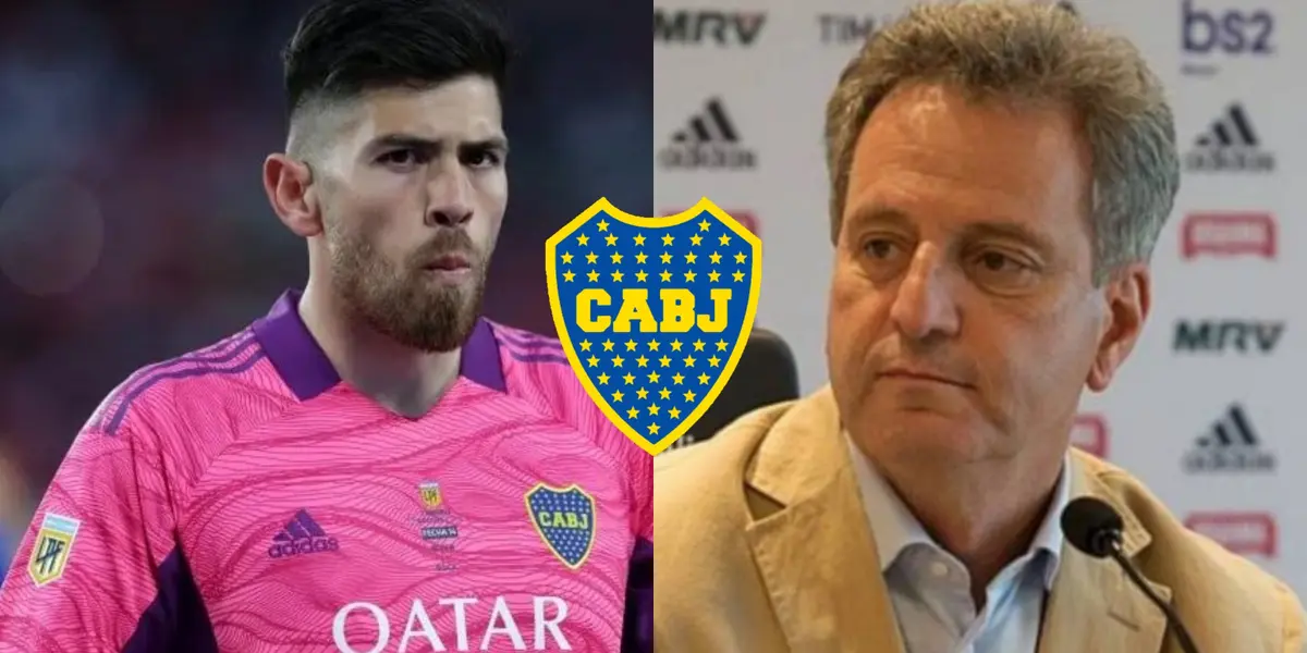 El máximo mandatario del Mengao habló sobre la posibilidad de fichar al guardameta xeneize y no dejó dudas.