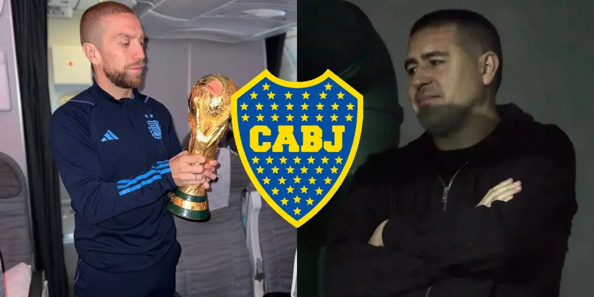 El mediocampista del Sevilla sorprendió a todos en los festejos en Argentina.