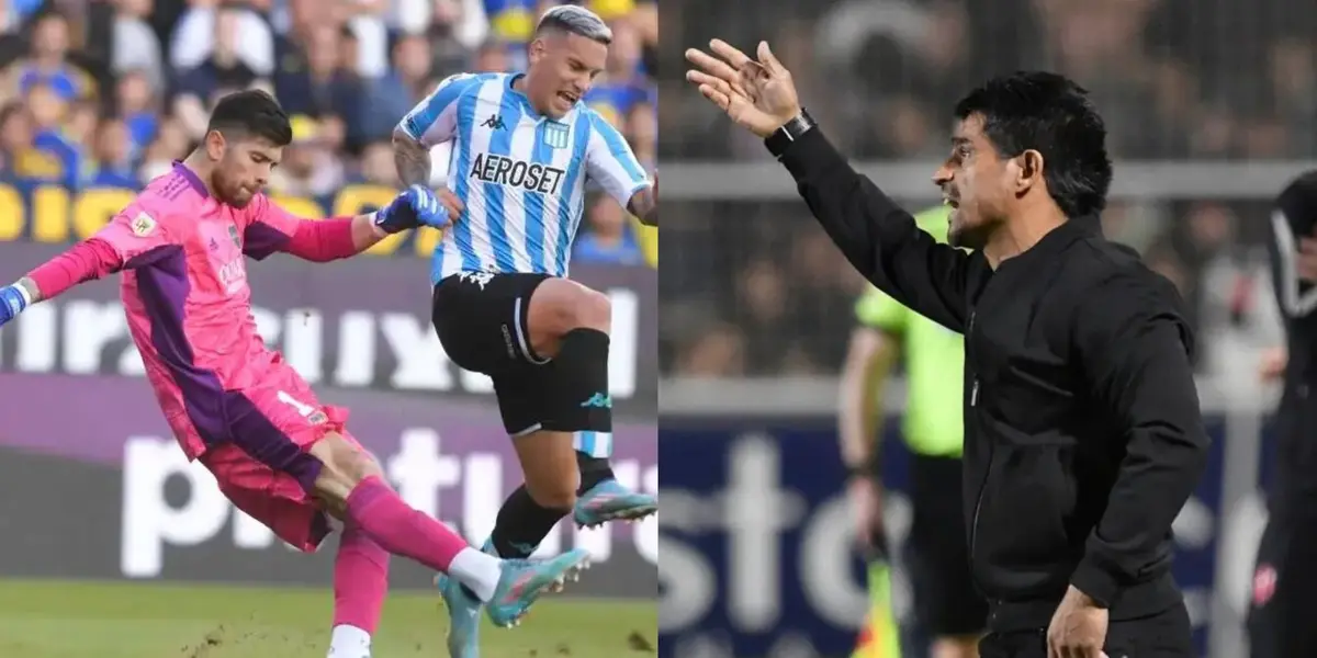 El Xeneize está jugando contra Racing por la Liga Profesional y sufre los primeros minutos de partido.