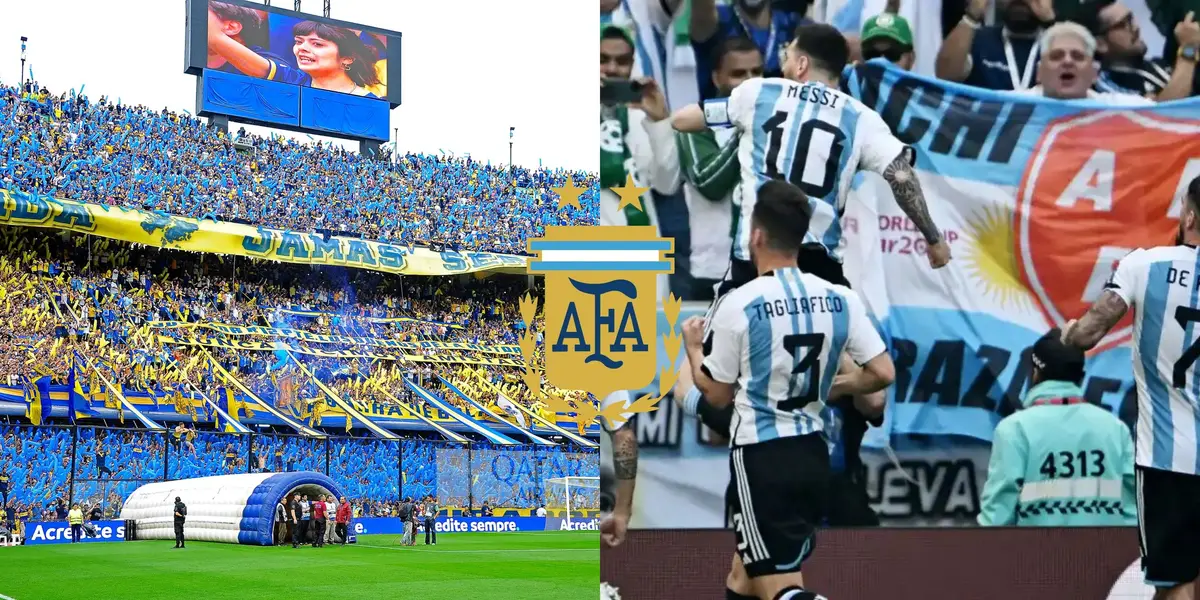 El Xeneize estuvo presente en el debut mundialista de la Albiceleste.