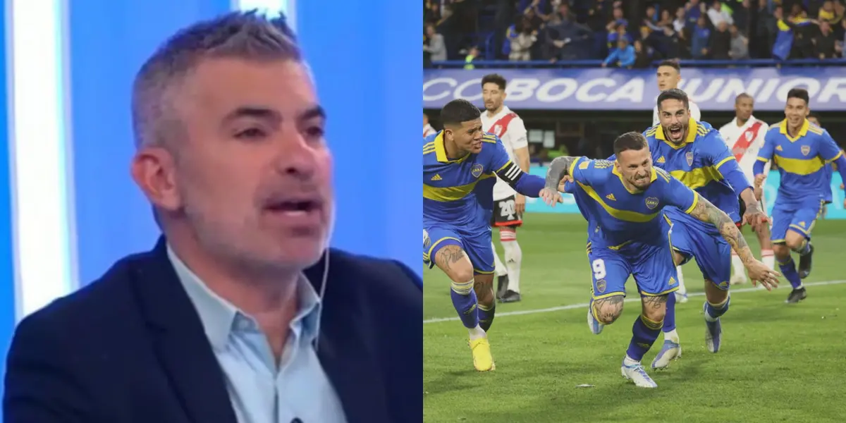 El Xeneize se llevó el clásico en La Bombonera y el periodista de TyC Sports tuvo que guardarse sus palabras.