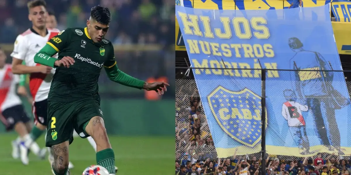 El zaguero central de Defensa y Justicia, ya reconocido por él mismo como hincha de Boca, dejó unas perlitas en su pasado que valen la pena demostrar.