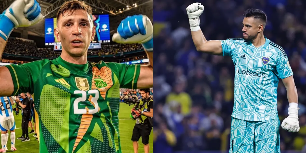 Emiliano Martínez y Chiquito Romero