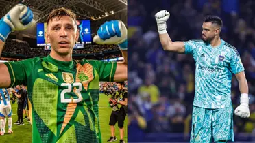 Emiliano Martínez y Chiquito Romero