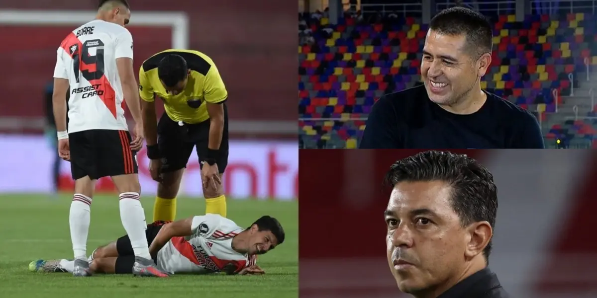 Estuvo cerca de llegar al Xeneize, sin embargo, prefirió ir al Millonario y ahora se perderá lo que resta de la temporada.