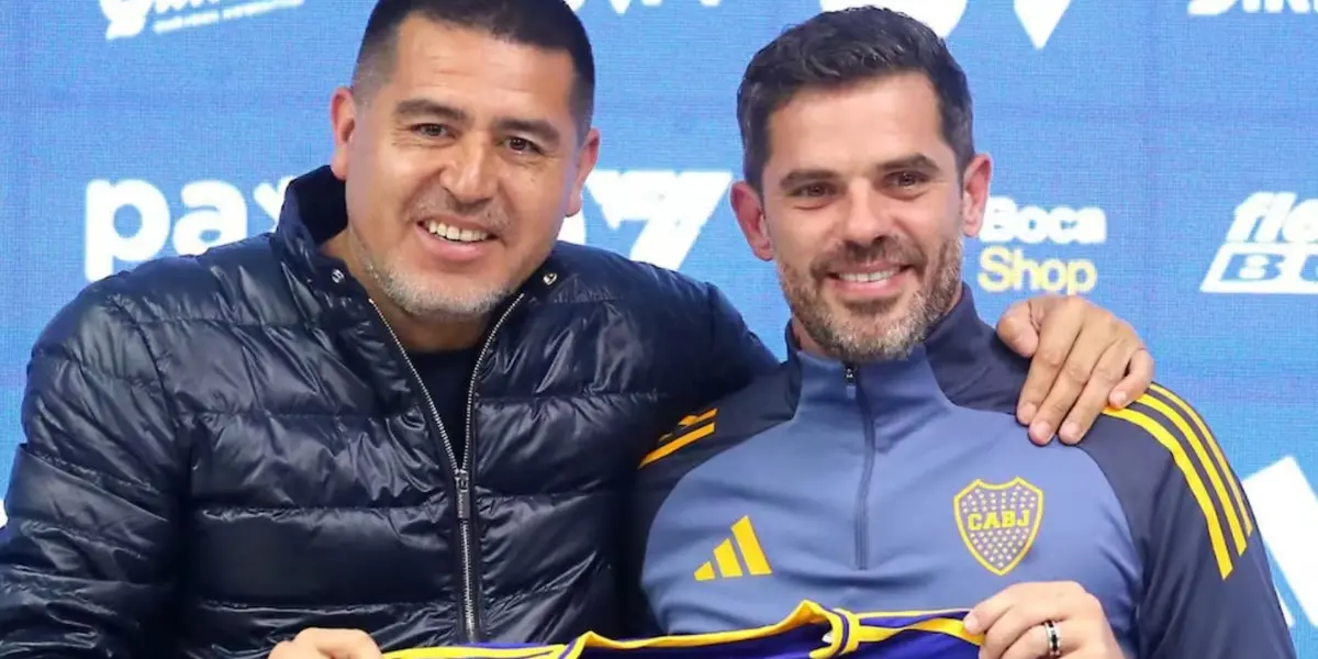Fernando Gago y Juan Román Riquelme
