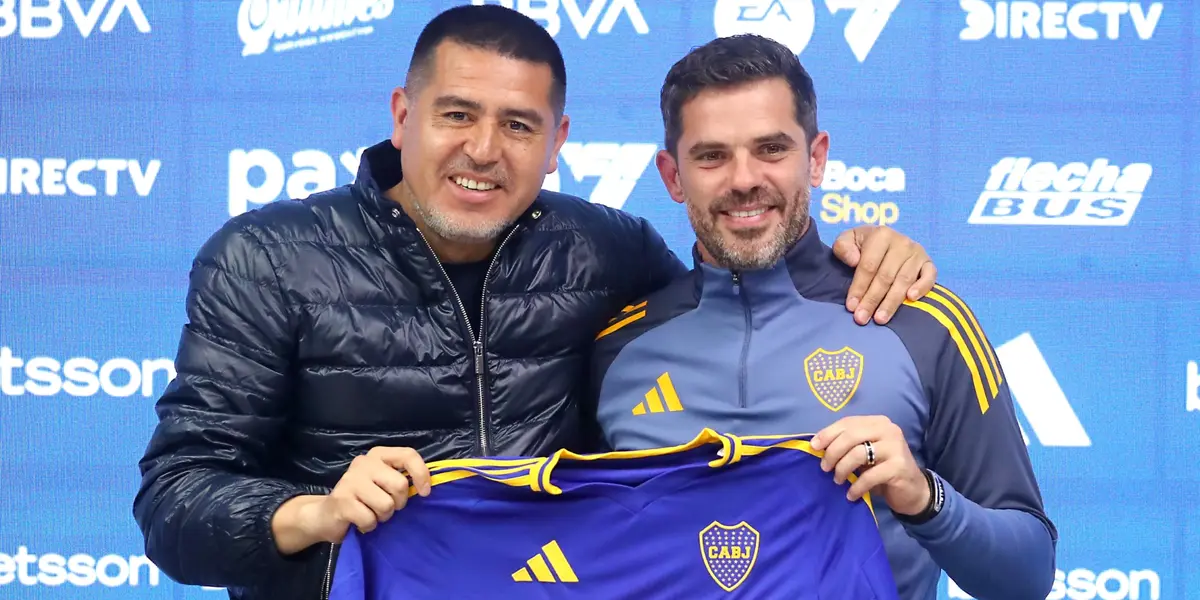 Fernando Gago y Juan Román Riquelme