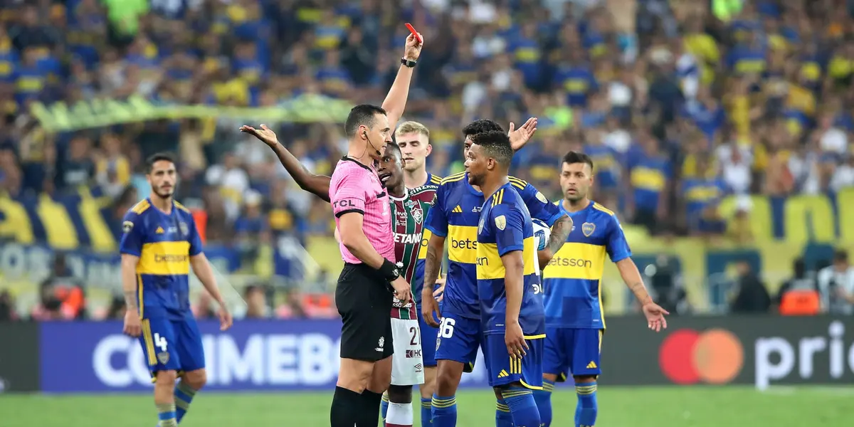 Frank Fabra expulsado en la final de la Copa Libertadores 2023 (Getty Images)