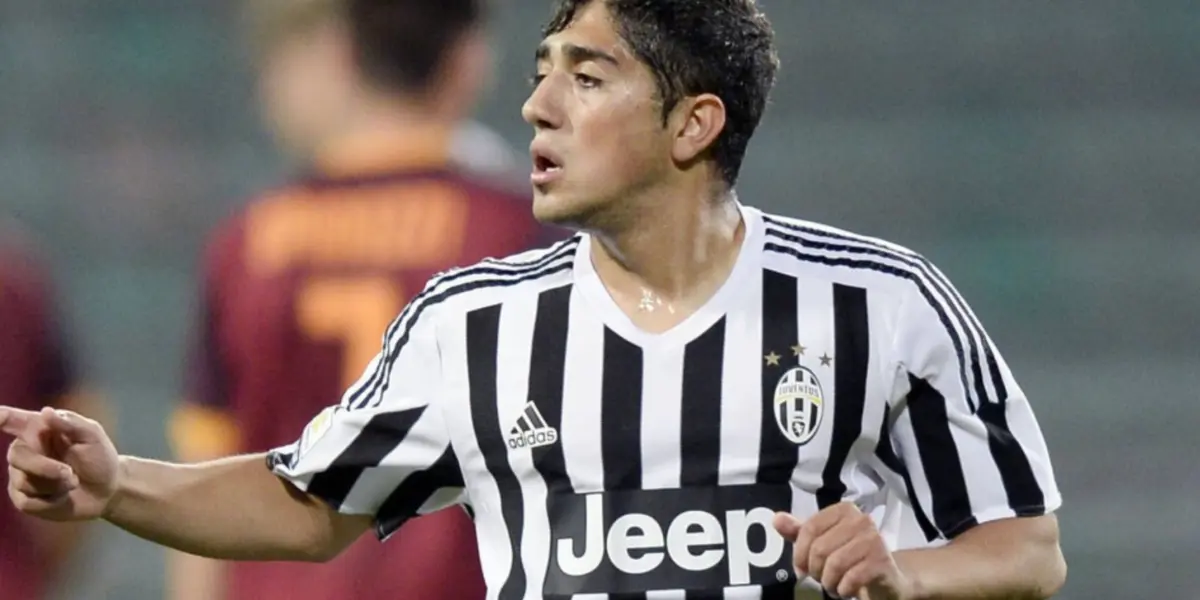 Guido Vadalá en acción con la camiseta de Juventus.