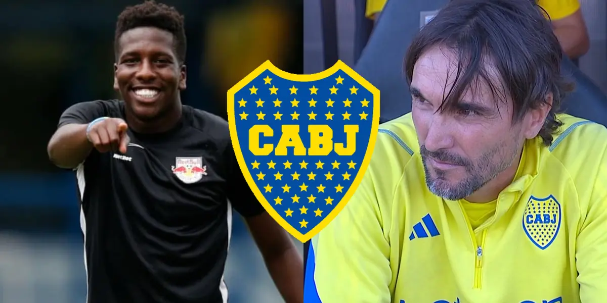 Jan Hurtado en Red Bull Bragantino y Diego Martínez en el banco de Boca.