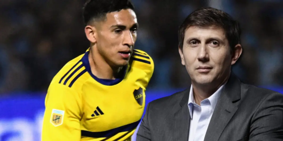 Juan Pablo Varsky y de fondo Equi Fernández con la camiseta de Boca.