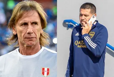 Juan Román Riquelme tuvo una charla con el entrenador con pasado en la Selección de Perú.