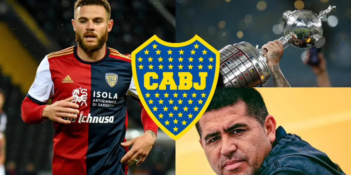 Juan Román Riquelme y a su lado Nahitan Nández.