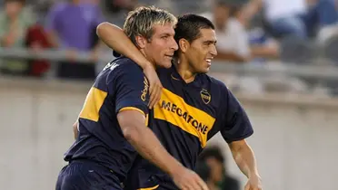 Juan Román Riquelme y Martín Palermo
