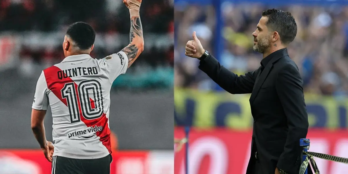 Juanfer Quintero y Fernando Gago