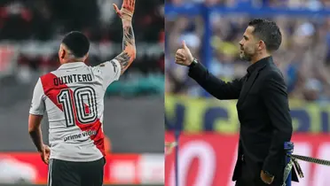 Juanfer Quintero y Fernando Gago