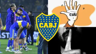 Jugadores de Boca lamentándose la eliminación en Copa Libertadores.