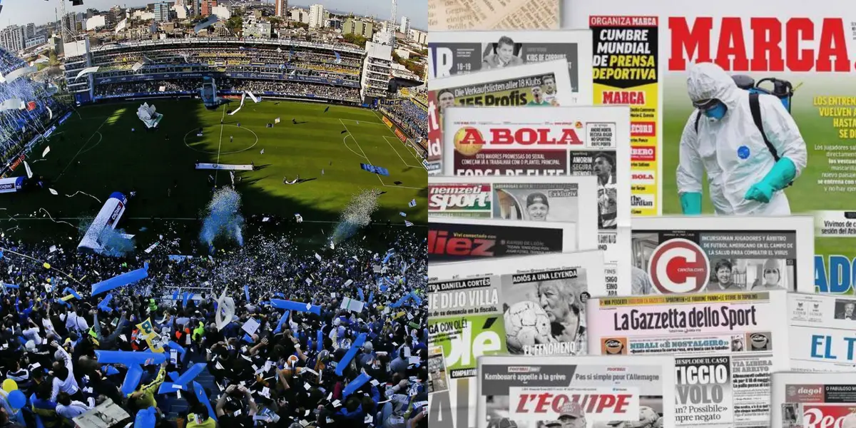 La Bombonera deja admirados a propios y extraños luego de ver que hasta las gradas se abren y el escenario deportivo se mueve por el aliento de la hinchada