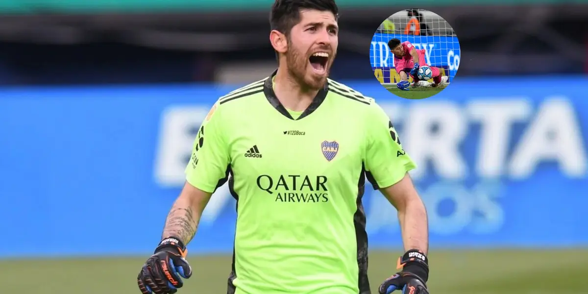 La figura del Xeneize volvió a retener un tiro desde el punto de penal y consiguió una marca que ningún arquero del mundo tiene.