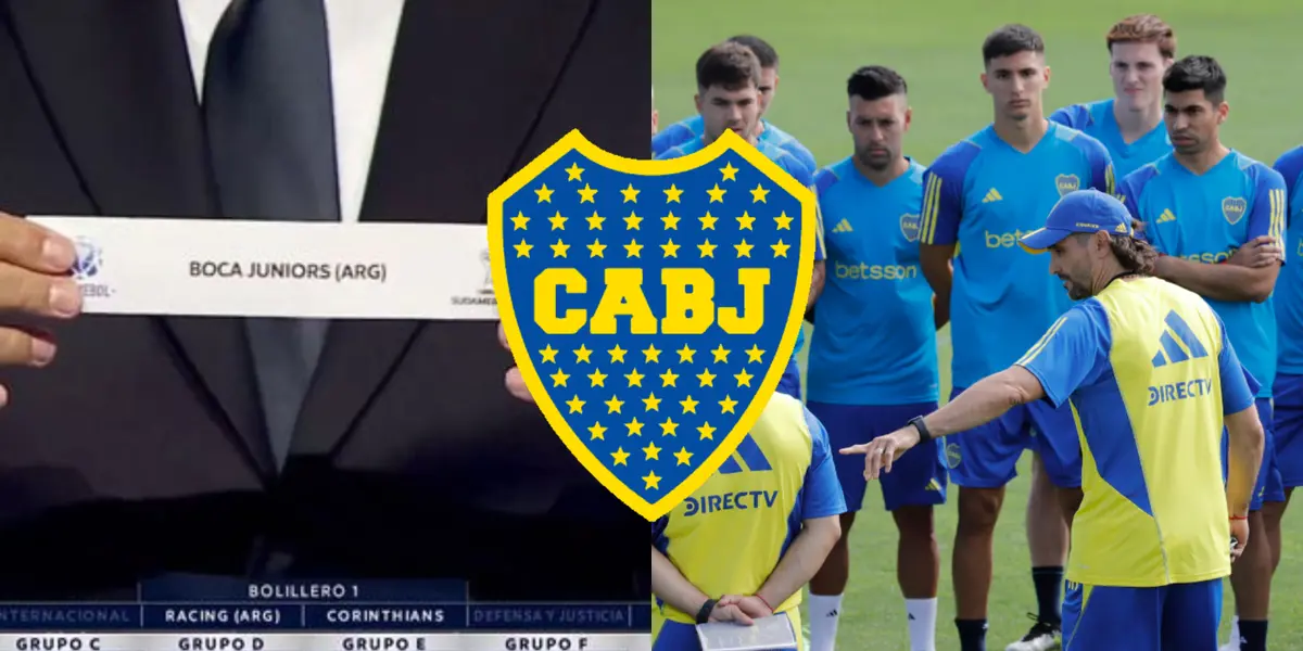 La reacción de Boca al sorteo de la Copa Sudamericana.
