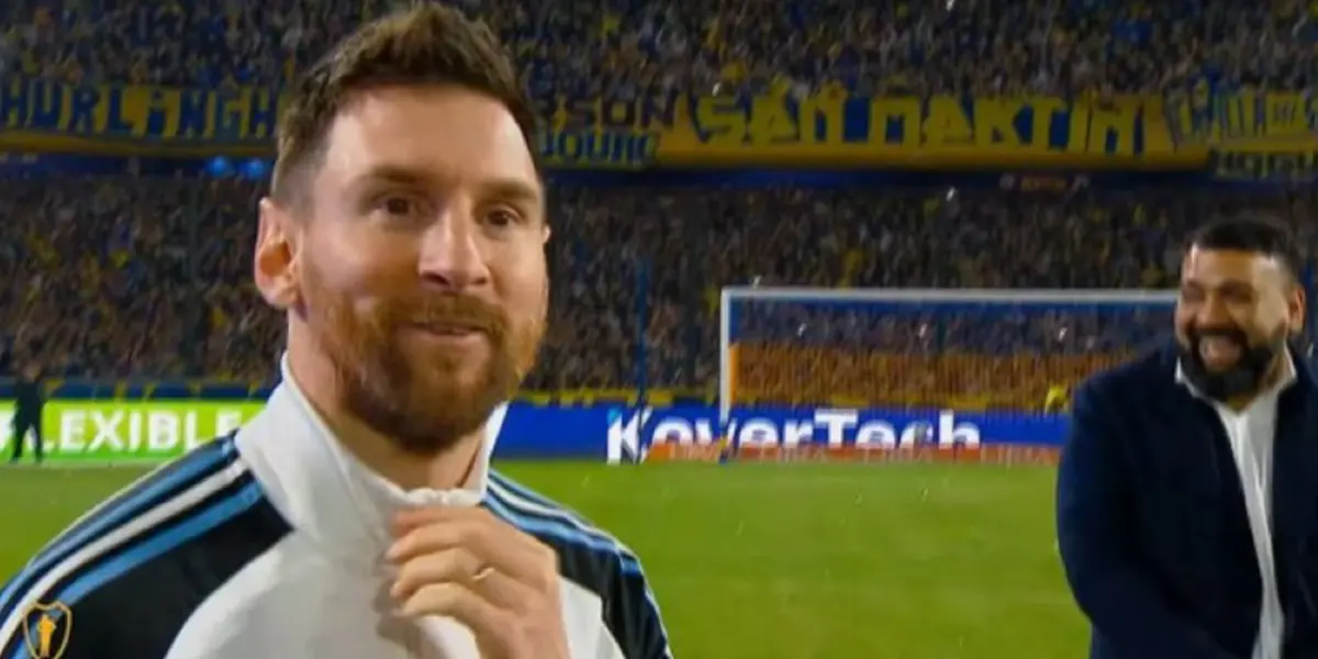 Lionel Messi fue visto con la ropa de Boca Juniors y ahora rompió el silencio en redes sociales.