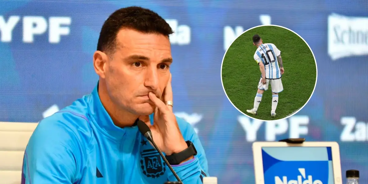 Lionel Messi no pudo terminar el partido ante Ecuador y el entrenador dio información al respecto.