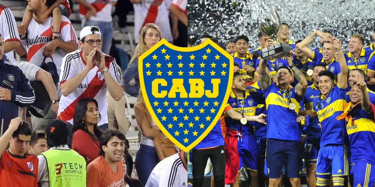 Los hinchas de River se creen muy importantes por ganar un campeonato, pero siempre detrás de la sombra del gran Boca Juniors.