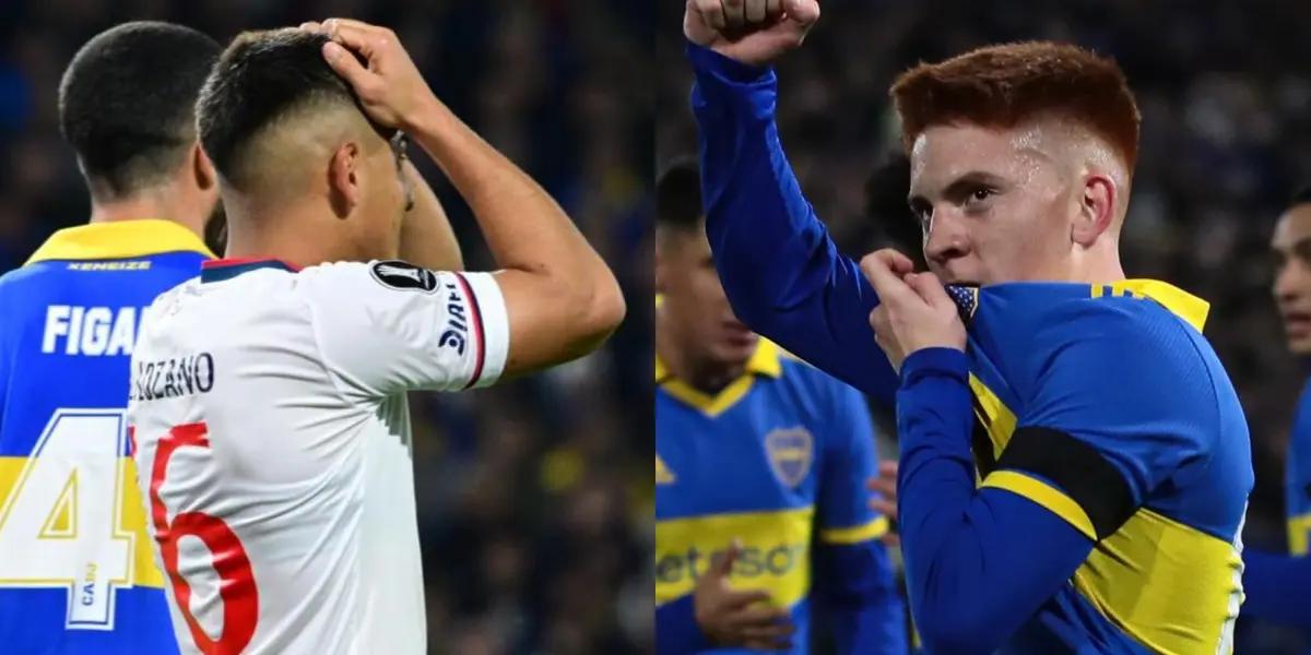 Los jugadores de Nacional no pueden ni ver a Valentín Barco luego de su partidazo con Boca Juniors.