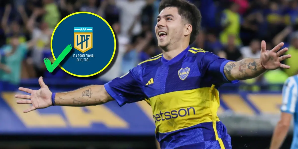 Lucas Blondel con la camiseta de Boca Juniors.