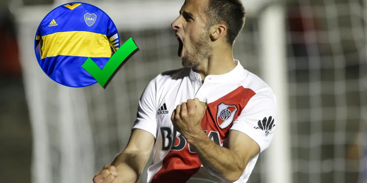 Marcelo Saracchi con la camiseta de River.