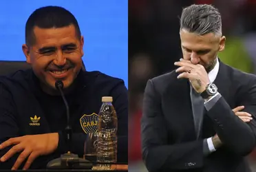 Martín Demichelis deja en claro que River se conforma con logros de equipo chico y deja a Boca en lo más alto.