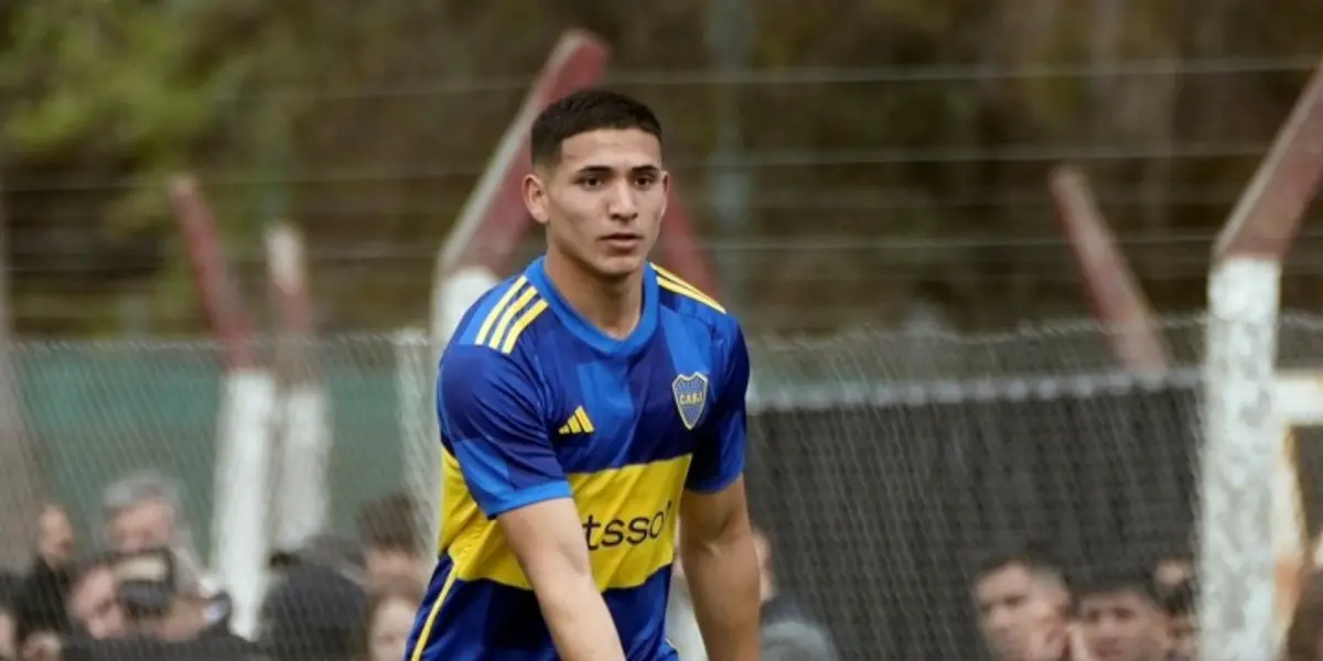 Nahuel Genez, en un partido de la Reserva de Boca Juniors.