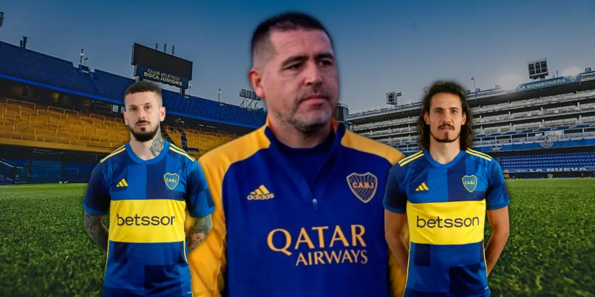 Riquelme busca opciones para limpiar a Cavani y Benedetto.