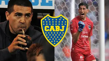 Riquelme tomando mate junto a Esteban Andrada.