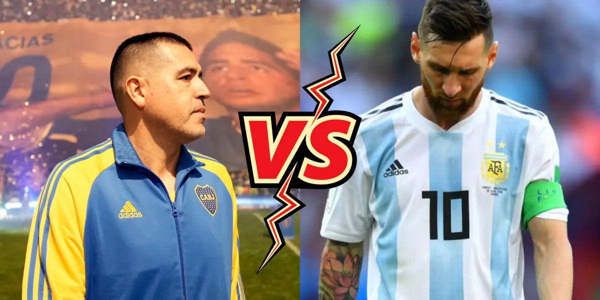 Riquelme y Messi estaban peleados.