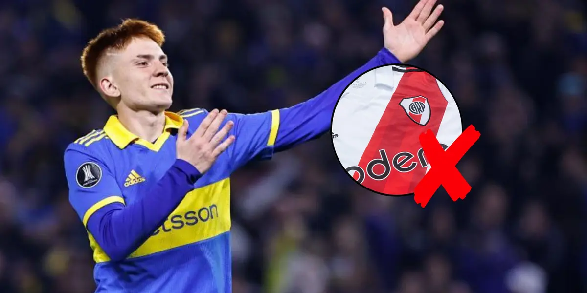 Se pudo dar a conocer que Valentín Barco no se pondría la camiseta de River Plate ni por asomo.