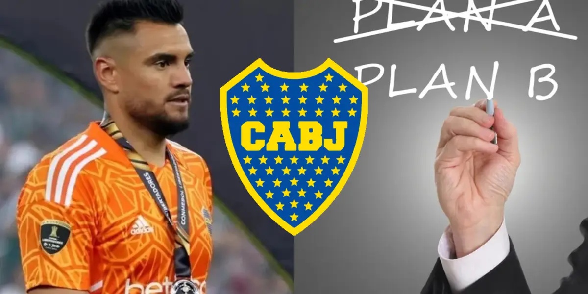 Sergio Romero con la camiseta de Boca luego de la final de la Copa Libertadores.