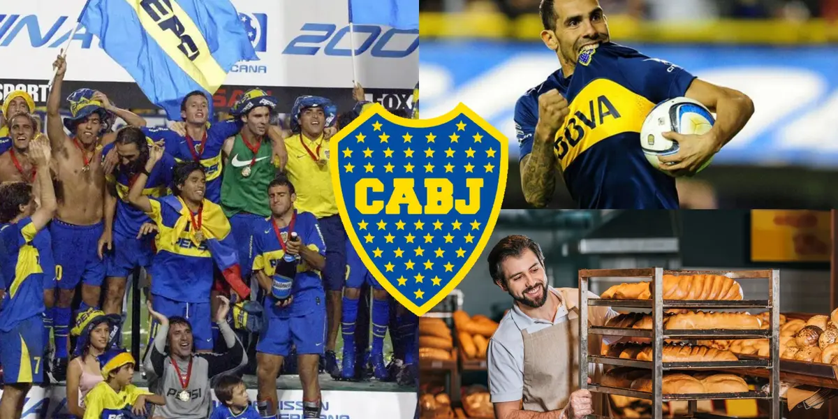 Supo ser campeón de la Copa Sudamericana con el Xeneize, pero hoy se dedica a trabajar en una panadería.