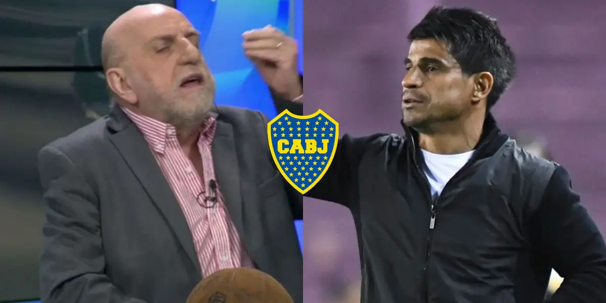 Tras la derrota del Xeneize, el periodista de TyC Sports criticó fuerte al entrenador y lo acusó de ‘tener suerte’.