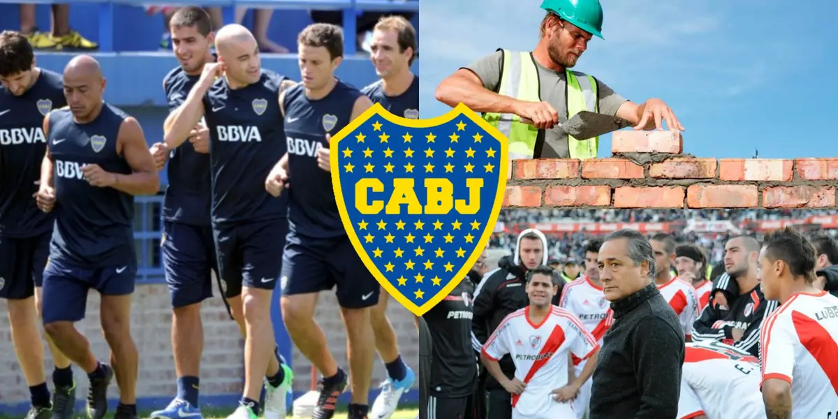 Un futbolista con pasado en el Xeneize se quiere alejar del fútbol y ahora se dedica a la construcción.