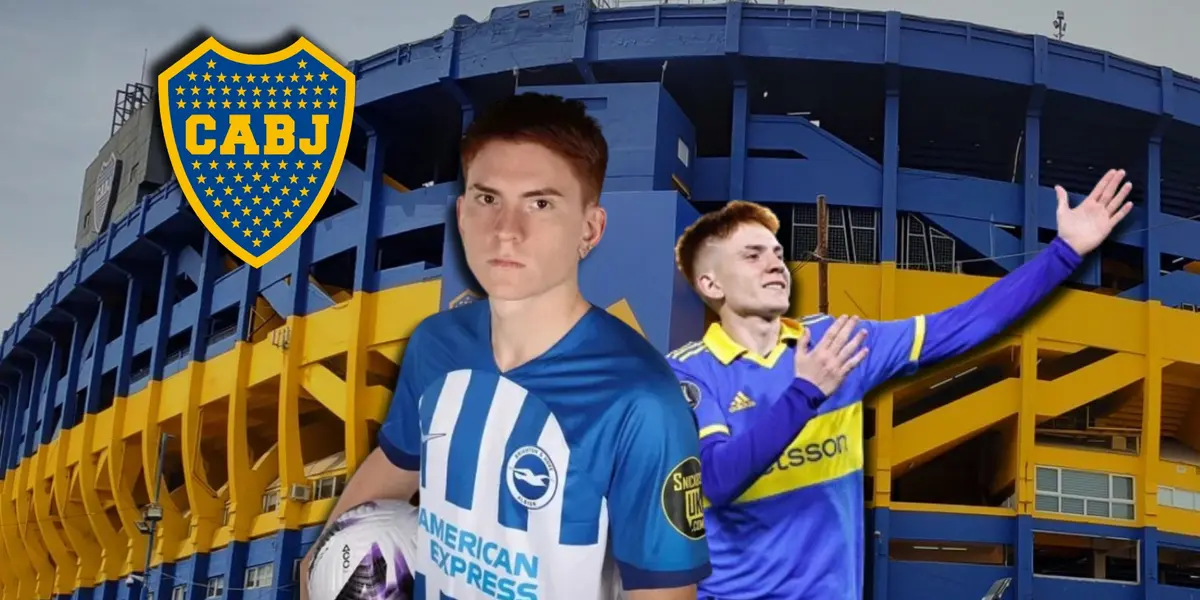 Valentín Barco abandonó Boca Juniors para ponerse la camiseta de Brighton.